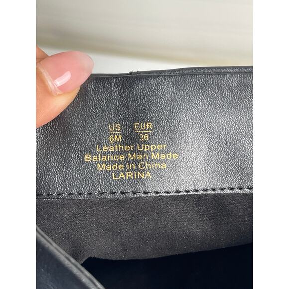 Sam Edelman Larina Tall Knee High Boot Waterproof Black Leather 6M 90s Edge Chic - Picture 8 of 13